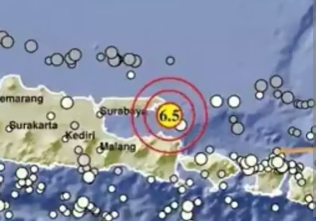 Ilustrasi gempa Magnitudo 6,5 guncang Sumenep. [Int]